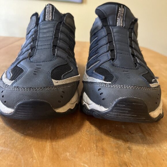 Skechers Shoes Mens 13 After Burn Memory Fit 51866 Navy &gray Casual Sneaker - Picture 2 of 10